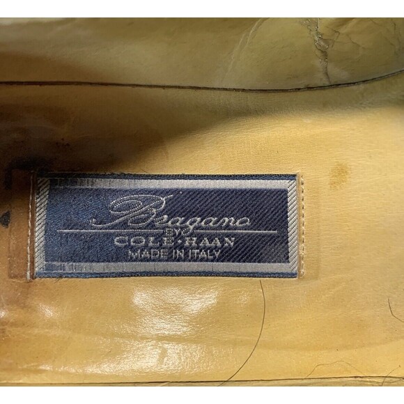 Bragano Cole Haan Men\'s‎ Loafers 9M Brown Leather Tasseled Kiltie Italy Vibram main image 16